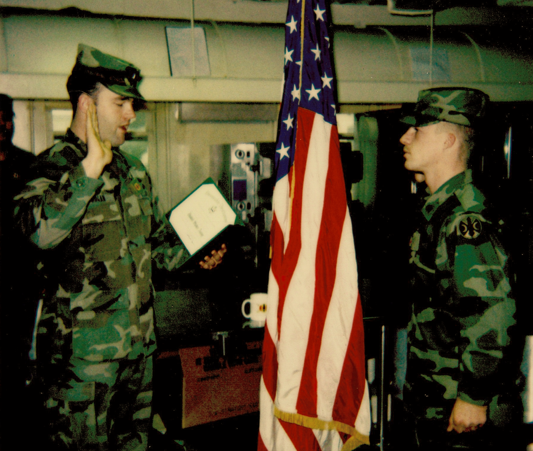 John Dugan - Captain U.S. Army - Promoting a Soldier